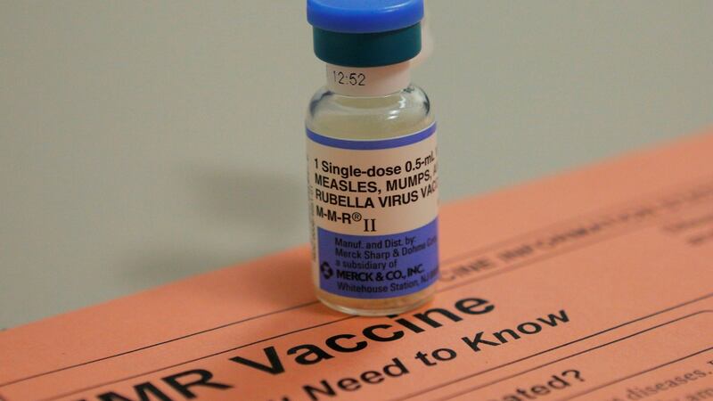 The MMR vaccine protects against measles, mumps and rubella. The first dose is given at 12 months of age and the second at four to five years. File photograph: Brian Snyder/Reuters.